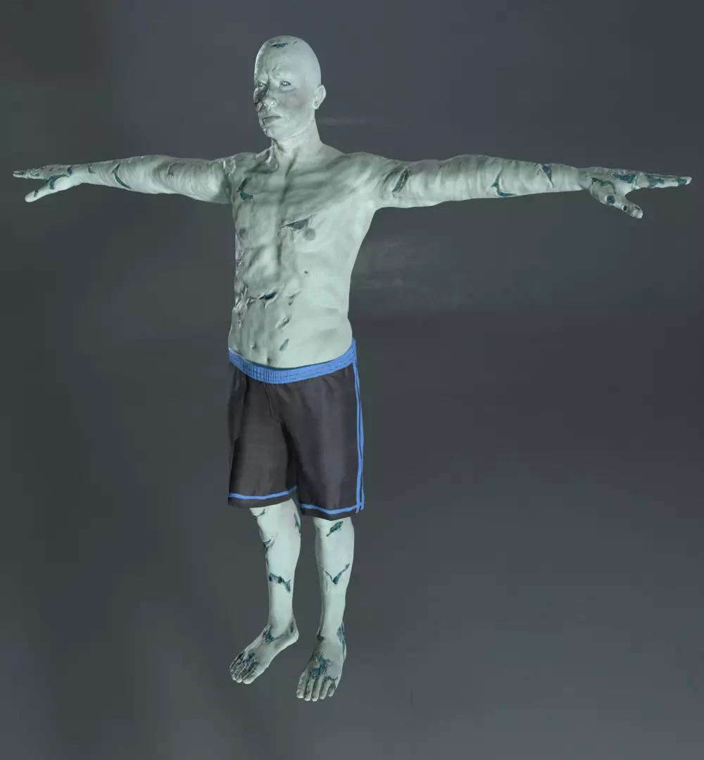 Rigged Zombie 3D model