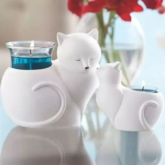 Cat planter or candle 3d model stl for 3d printing 3D print model_0