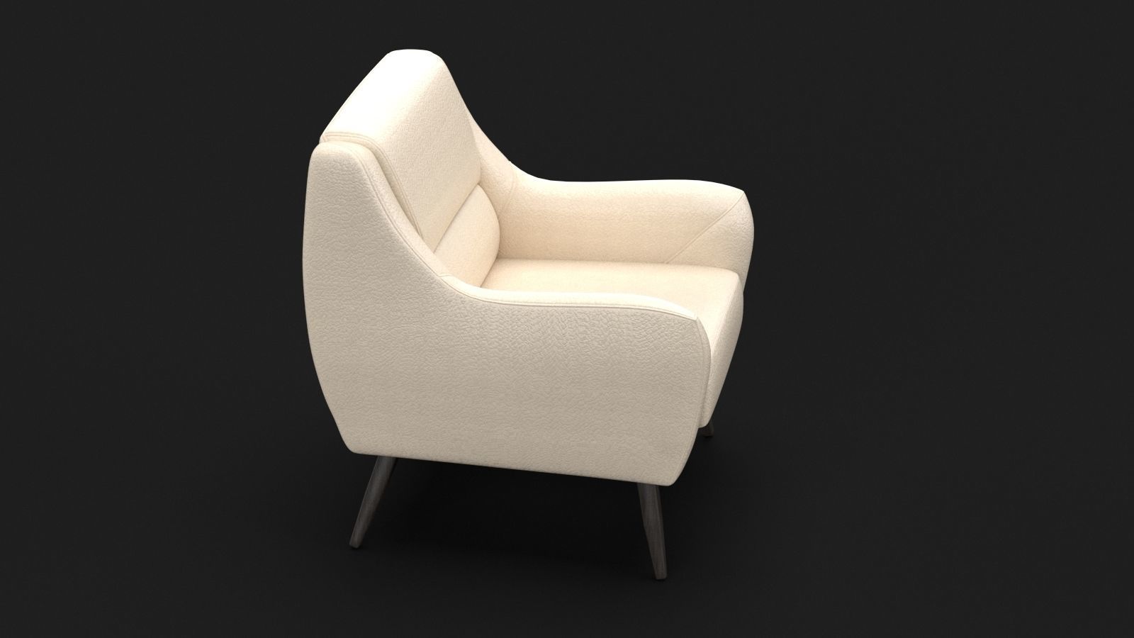 Accent chair 3D model_3