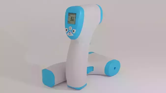 Realistic Low poly Infrared Thermometer