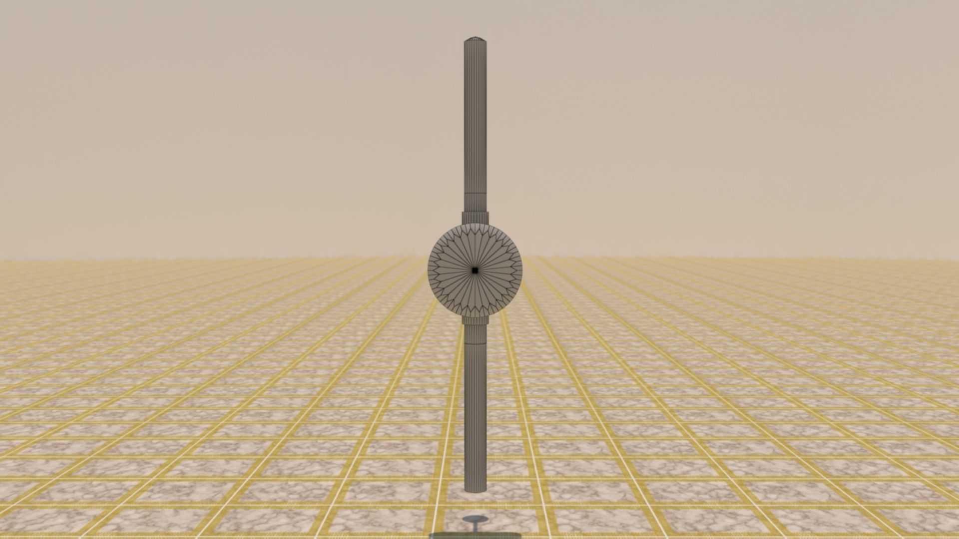 Wall Lamp Low-poly 3D model_9