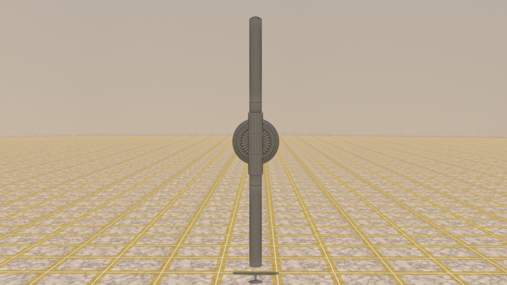 Wall Lamp Low-poly 3D model_11