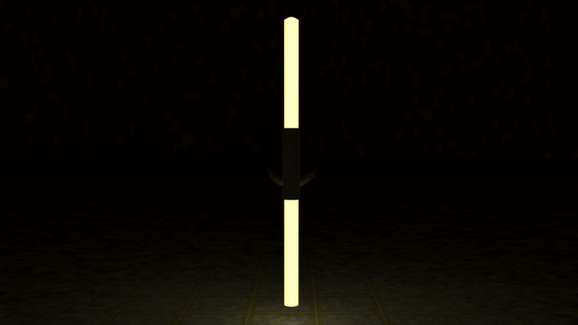 Wall Lamp Low-poly 3D model_5