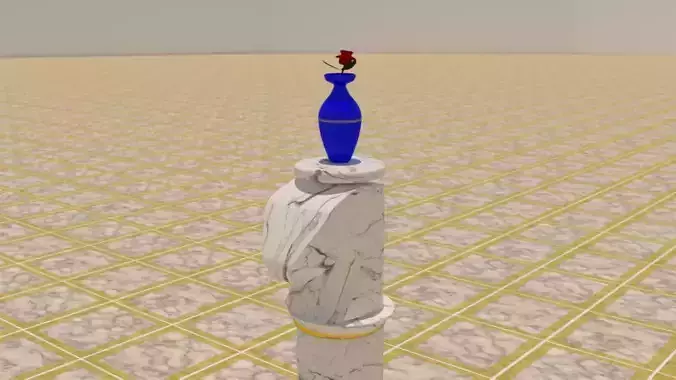 The Iconic Horse Table With Flower Vase