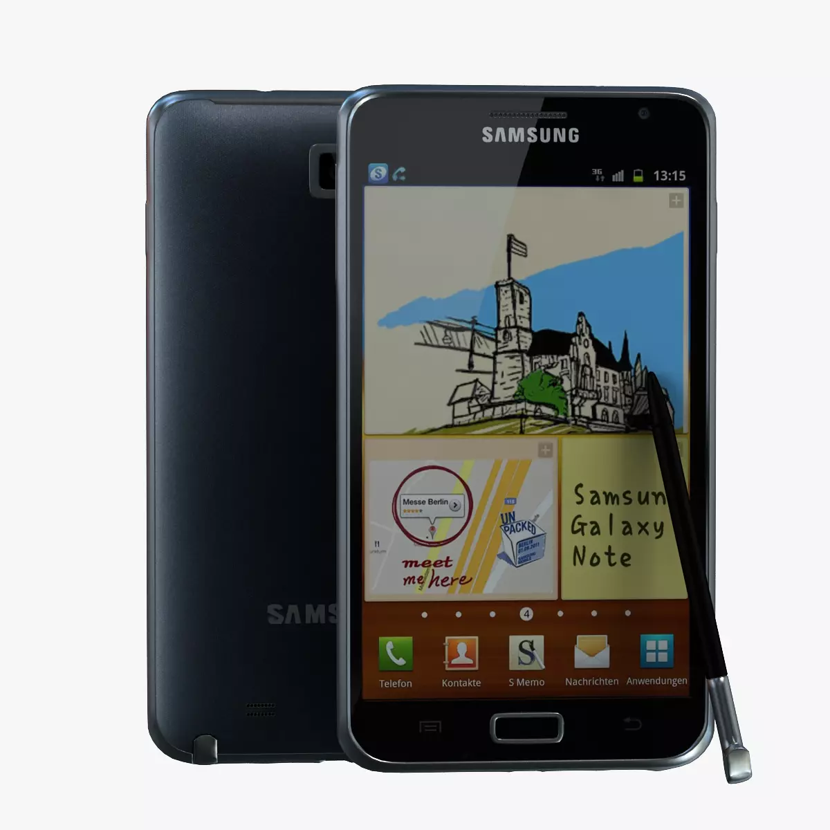 Samsung galaxy Note GT-N7000 3D model_0