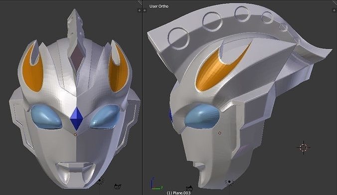 Ultraman Z Gamma Future 3D printable helmet 3D print model