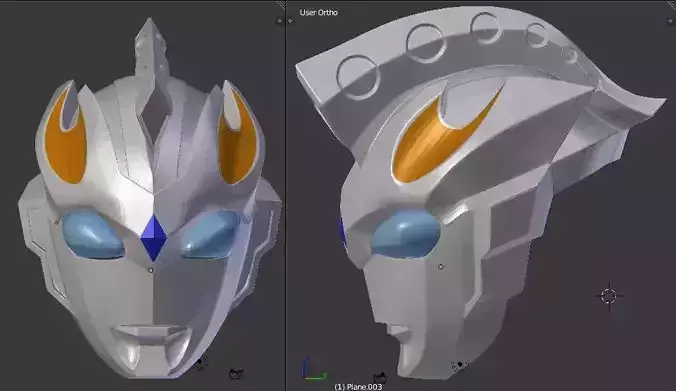 Ultraman Z Gamma Future 3D printable helmet