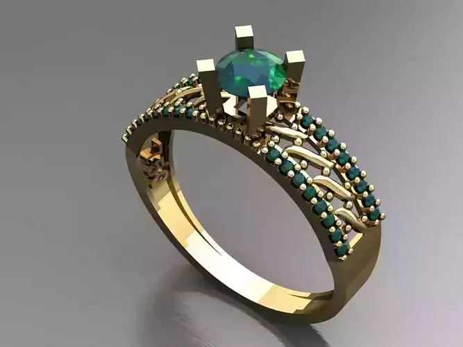 T012- Diamond solitarie ring