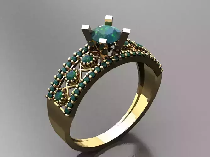 T015- Diamond solitarie ring