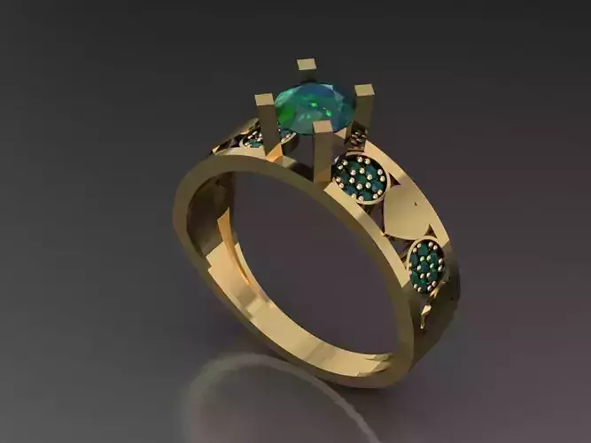 T018- Diamond solitarie ring