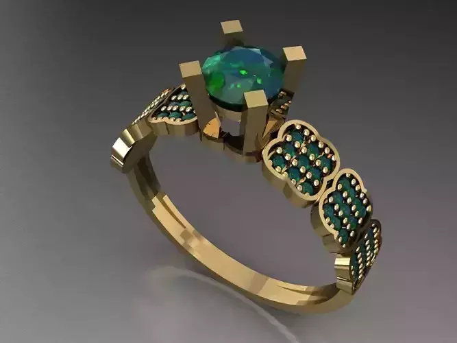 T019- Diamond solitarie ring