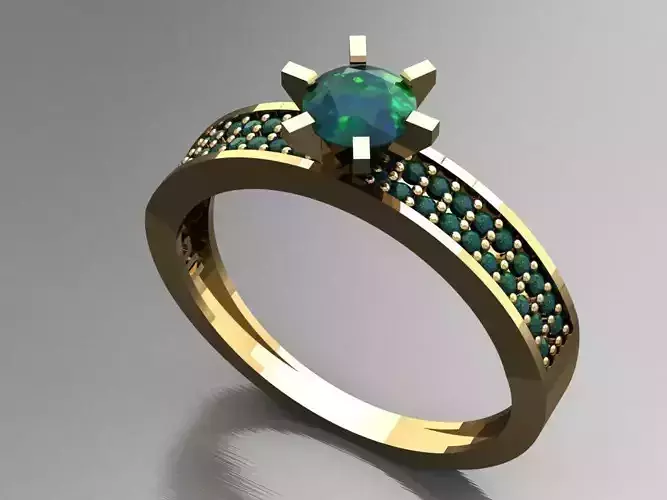 T028- Diamond solitarie ring