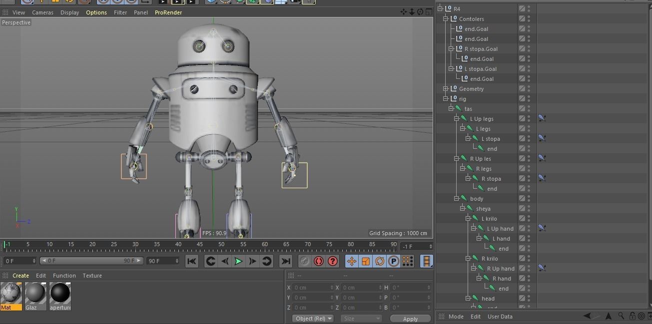 Cartoon Character Robot Low-poly 3D model_5