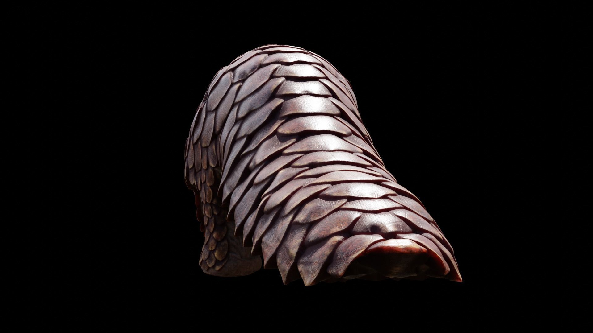 Pangolin Rigged Low-poly 3D model_4