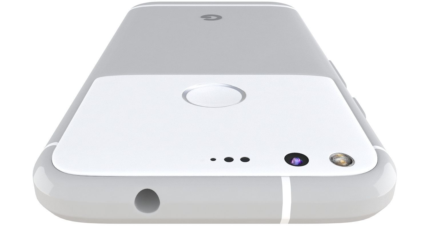Google Pixel Very Silver 3D model_10