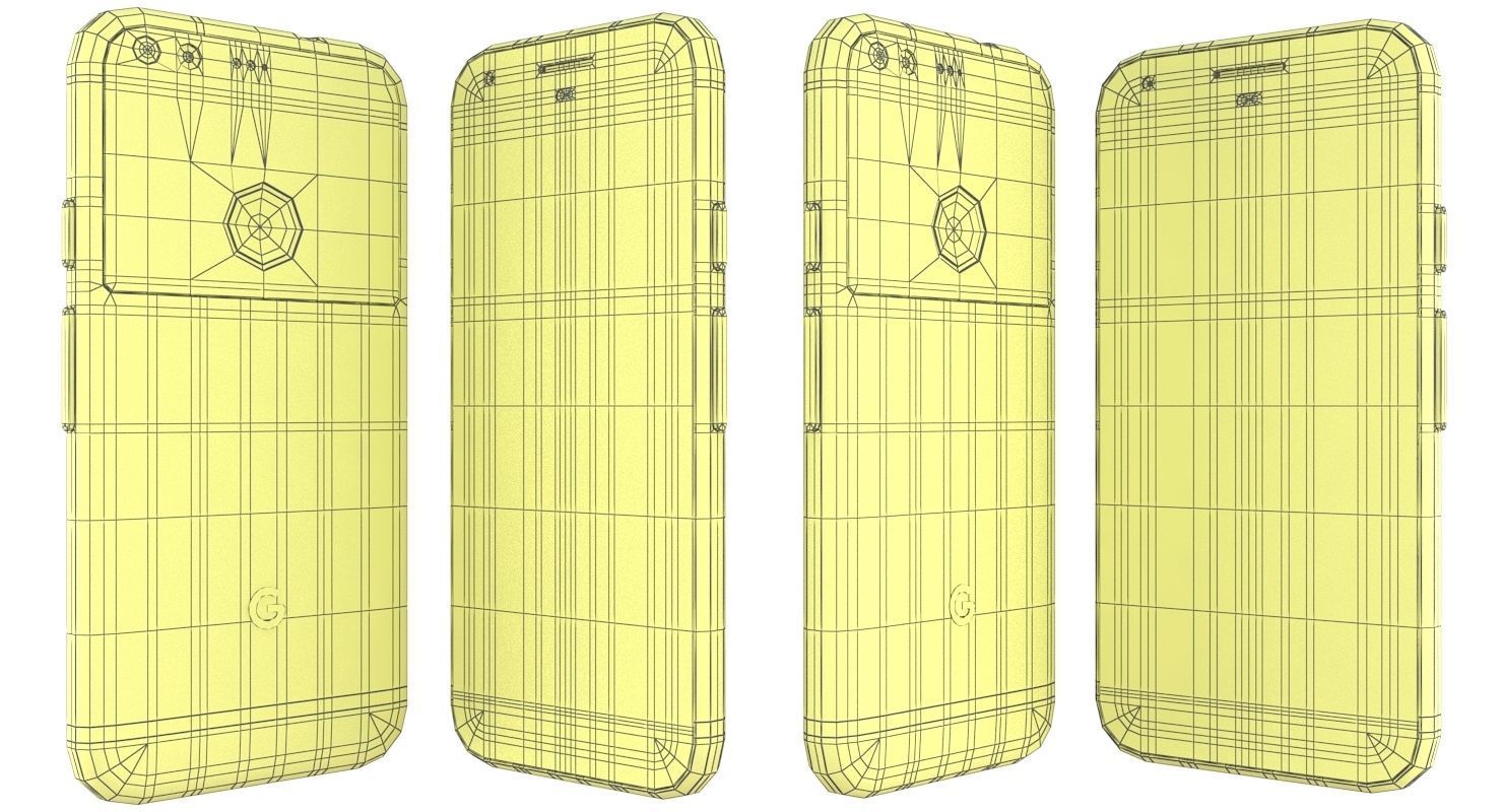 Google Pixel Very Silver 3D model_16