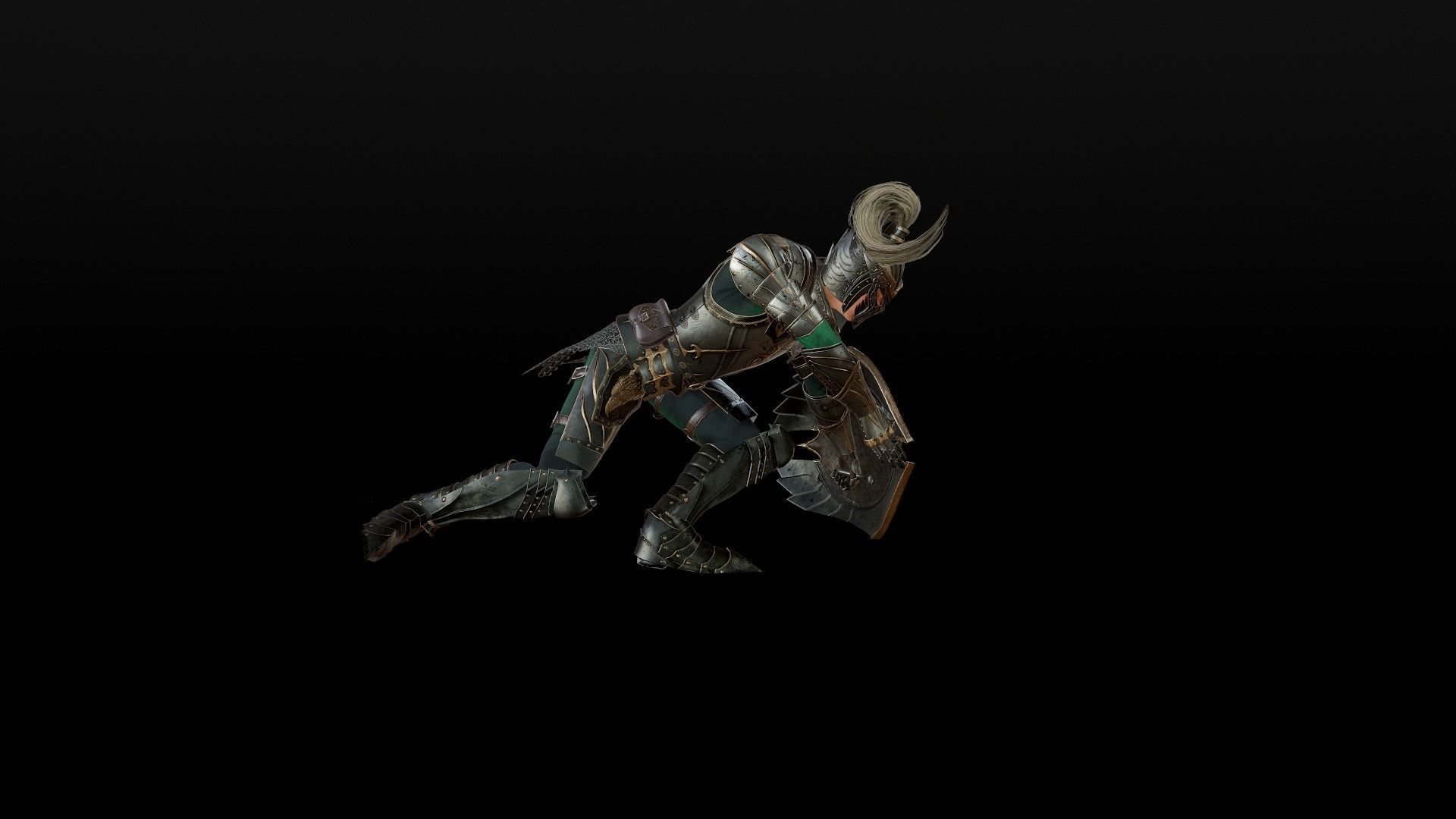 Elf Knight Low-poly 3D model_22