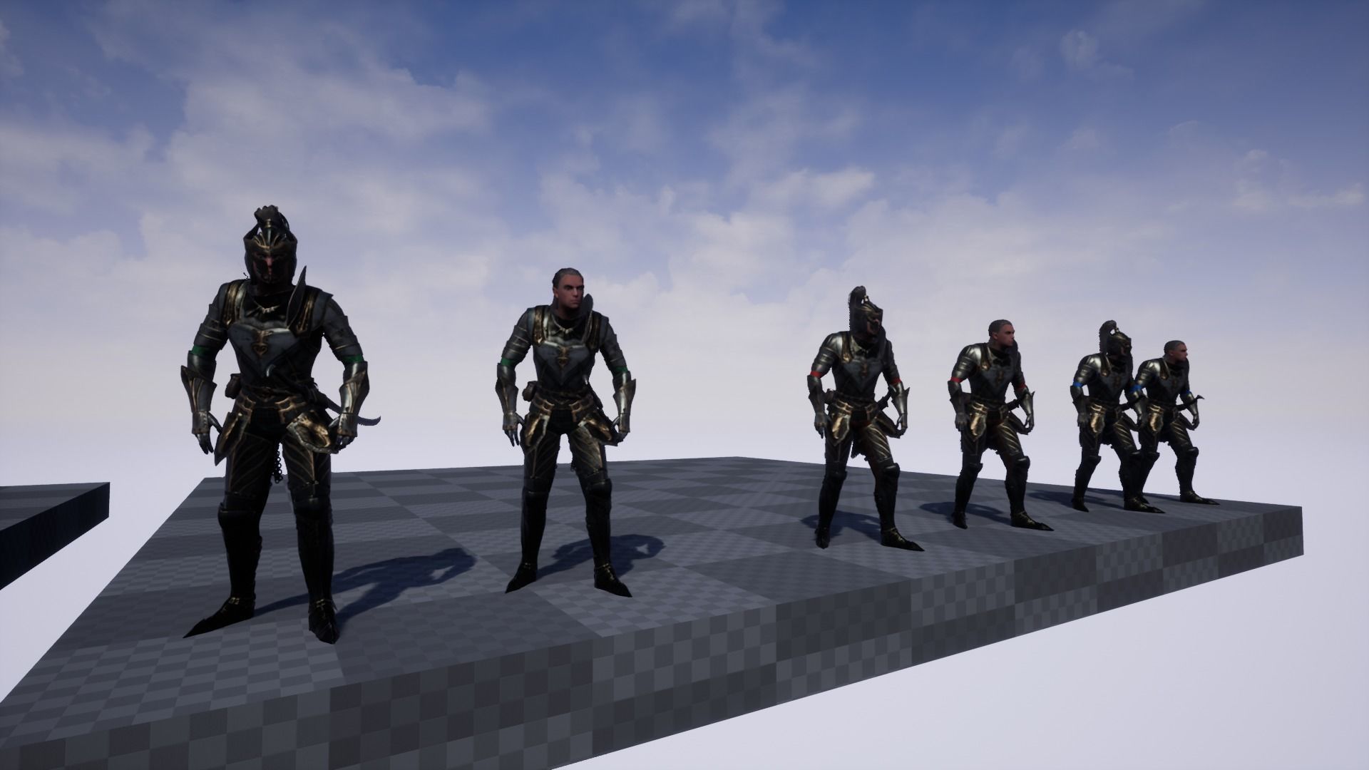 Elf Knight Low-poly 3D model_32