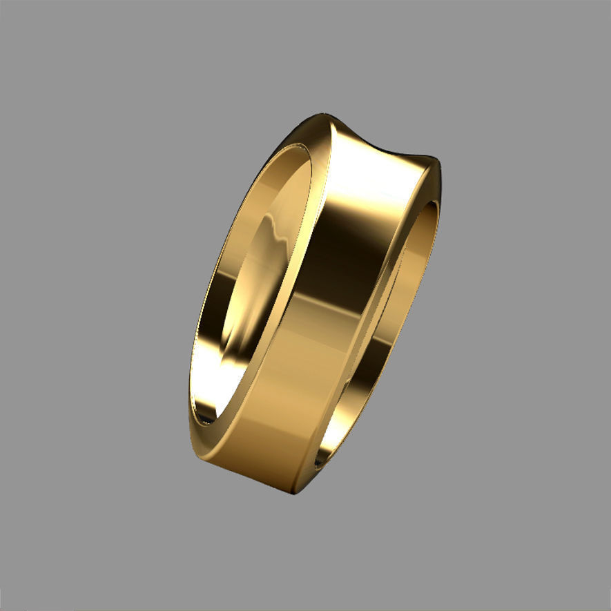 Fashionable ring for men 3D print model_5