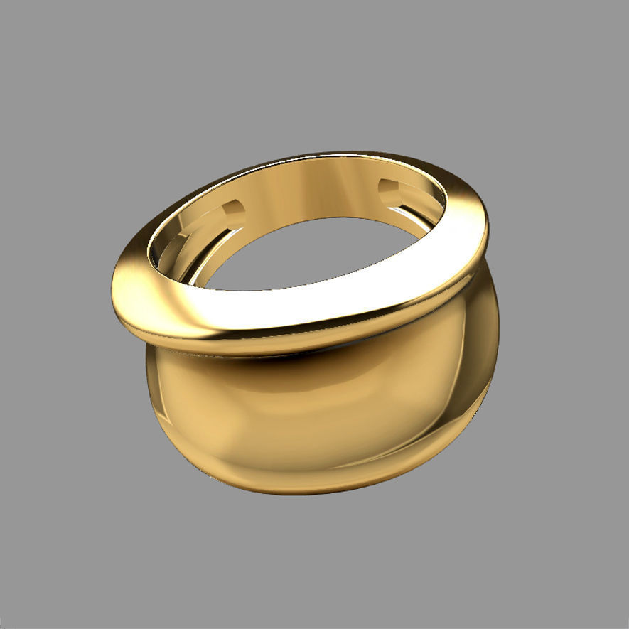 Fashionable ring for men 3D print model_6