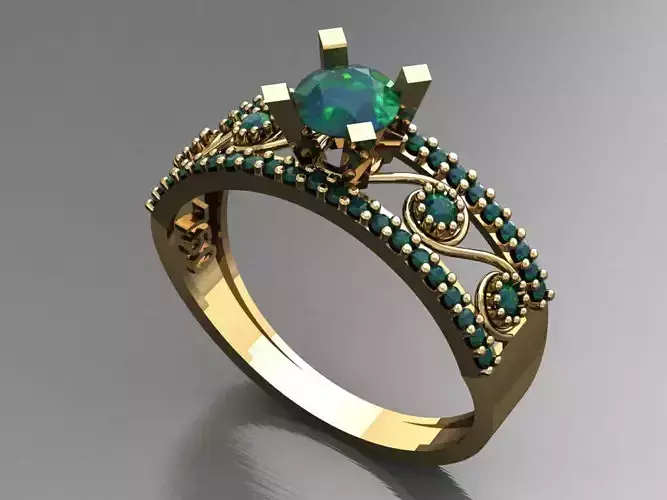 T029- Diamond solitarie ring