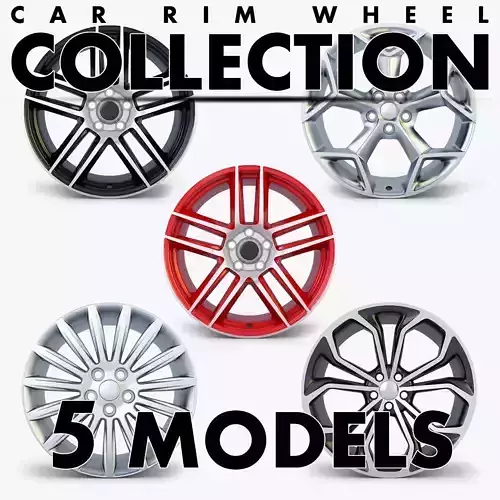 Car Rim Wheel Collection volume 3 3D model