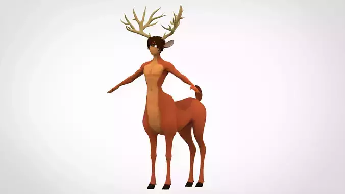 Cervitaur deer with antlers
