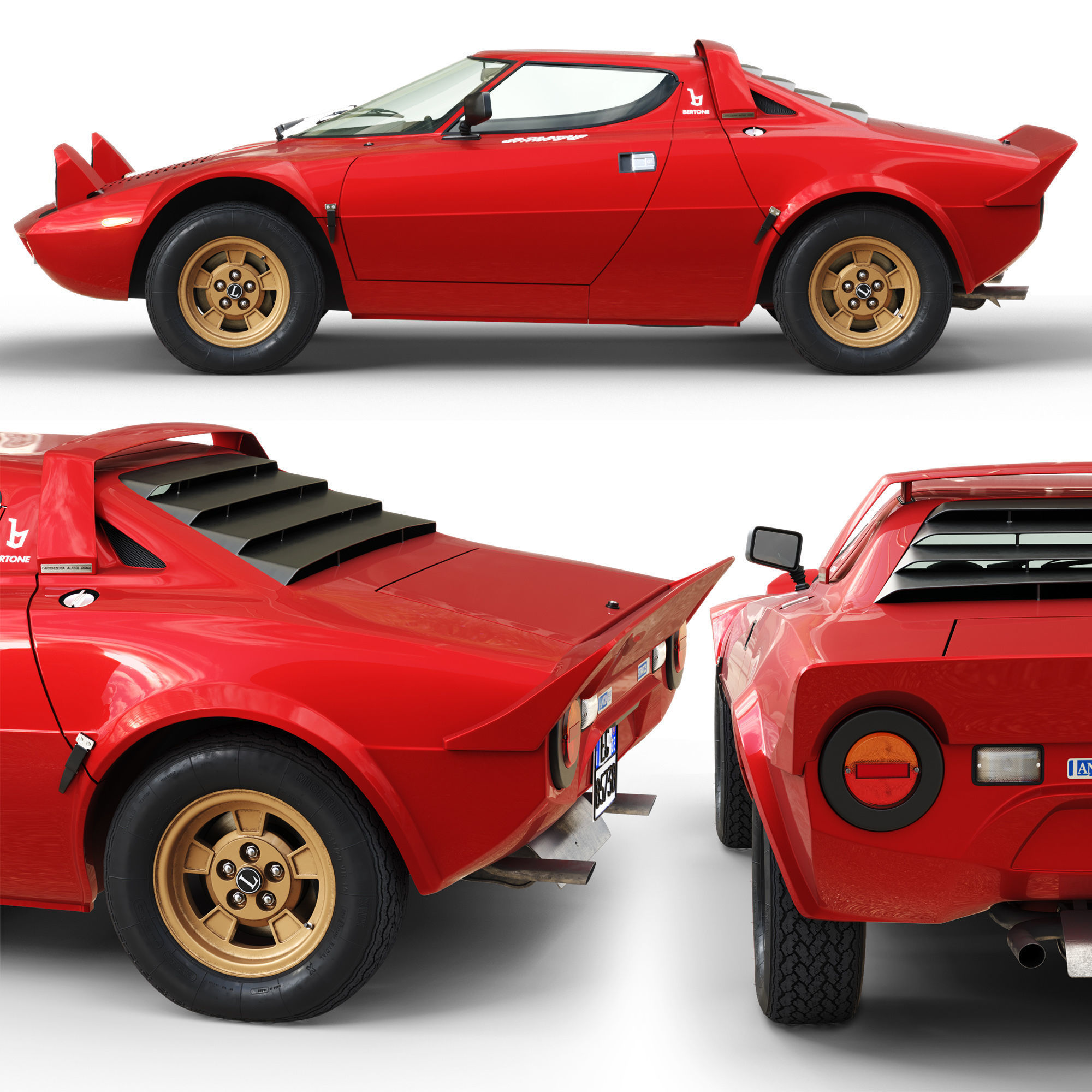Lancia Stratos HF 1974 3D model_2
