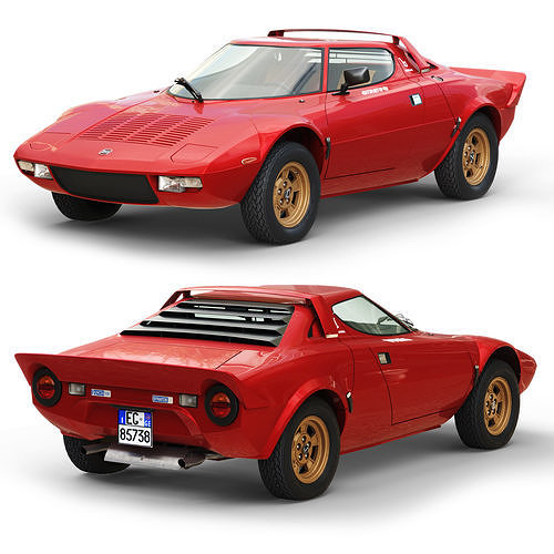 Lancia Stratos HF 1974 3D model