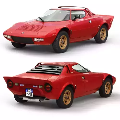 Lancia Stratos HF 1974 3D model