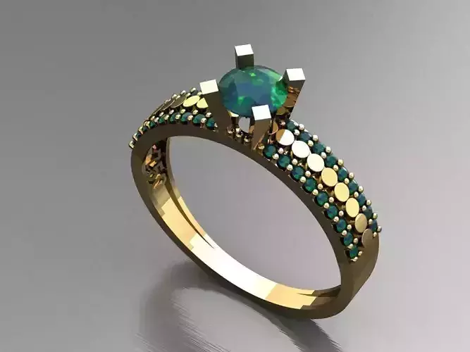 T034- Diamond solitarie ring