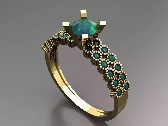 T037- Diamond solitarie ring