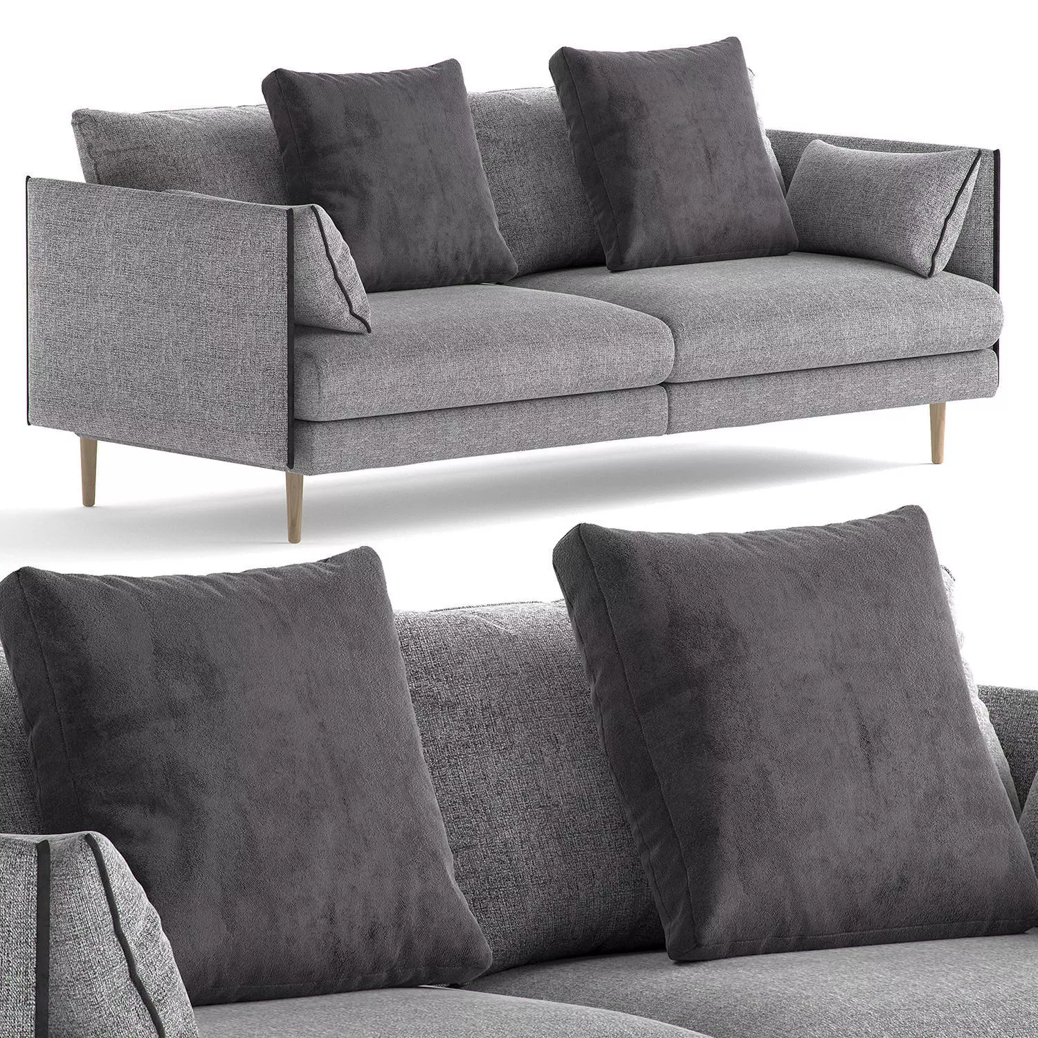 Elle Sofa by JAMNI 3D model