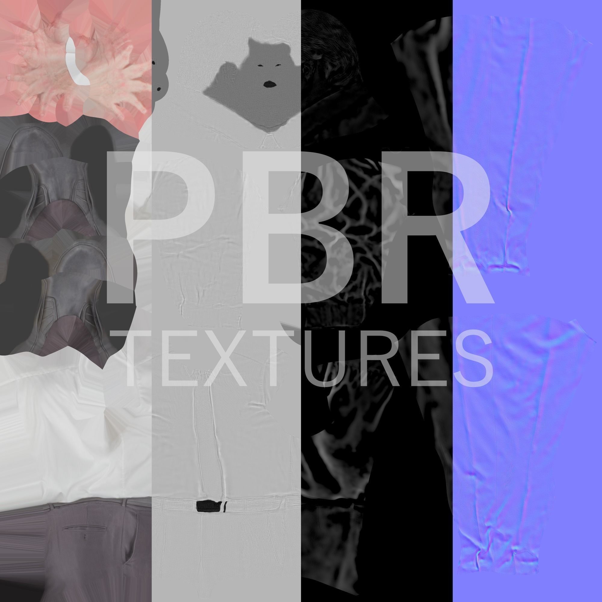 Adult respectable man in a suit in A-pose 176 Low-poly 3D model_8