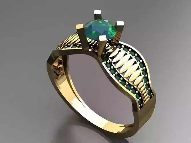 T038- Diamond solitarie ring