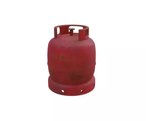 old gas cylinder 3D model
