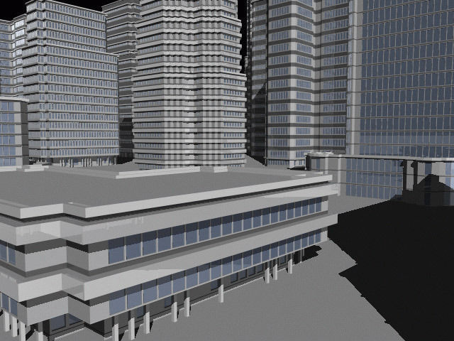Skyscraper Cityscape 3D model_1