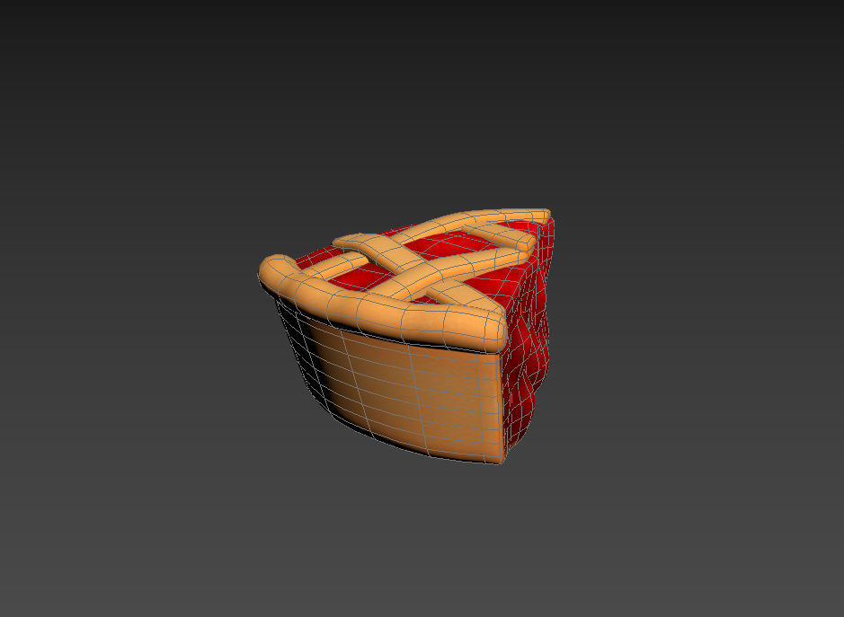 Cherry Pie Slice 3D model_20