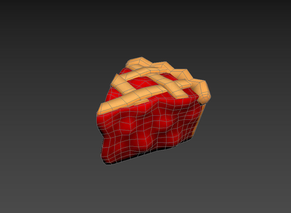 Cherry Pie Slice 3D model_17
