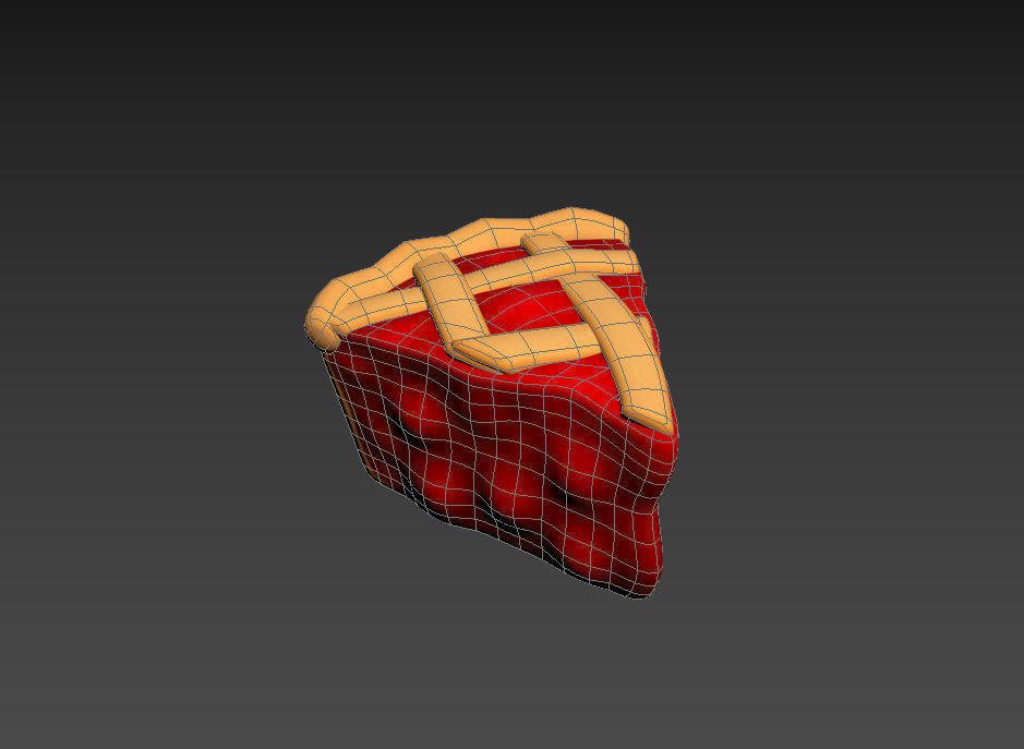 Cherry Pie Slice 3D model_19