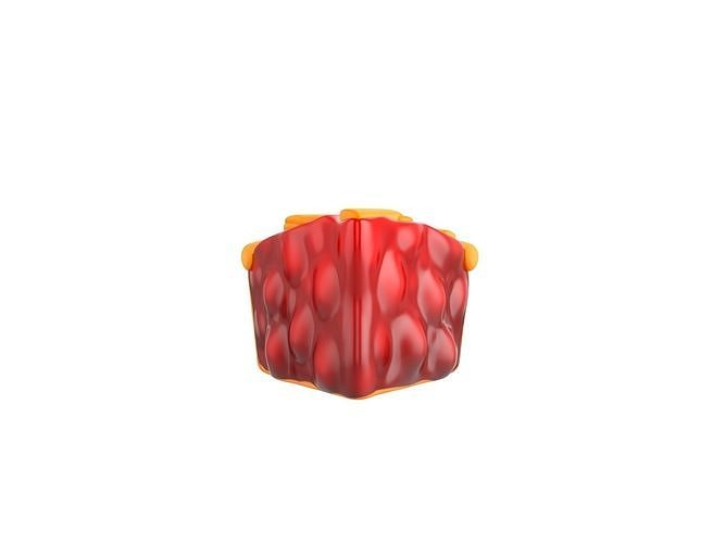 Cherry Pie Slice 3D model 3