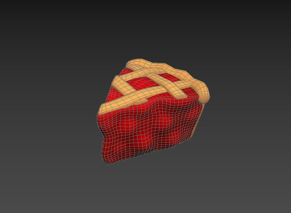 Cherry Pie Slice 3D model_18
