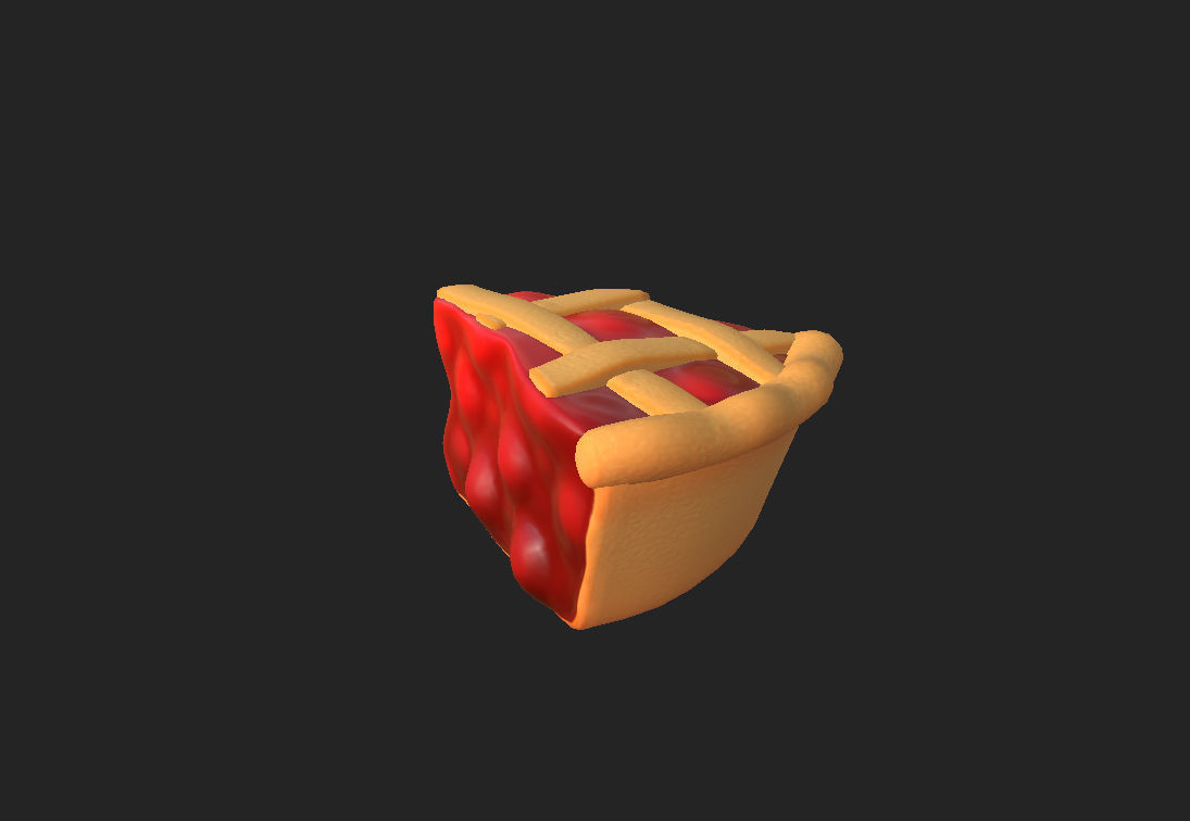 Cherry Pie Slice 3D model_15
