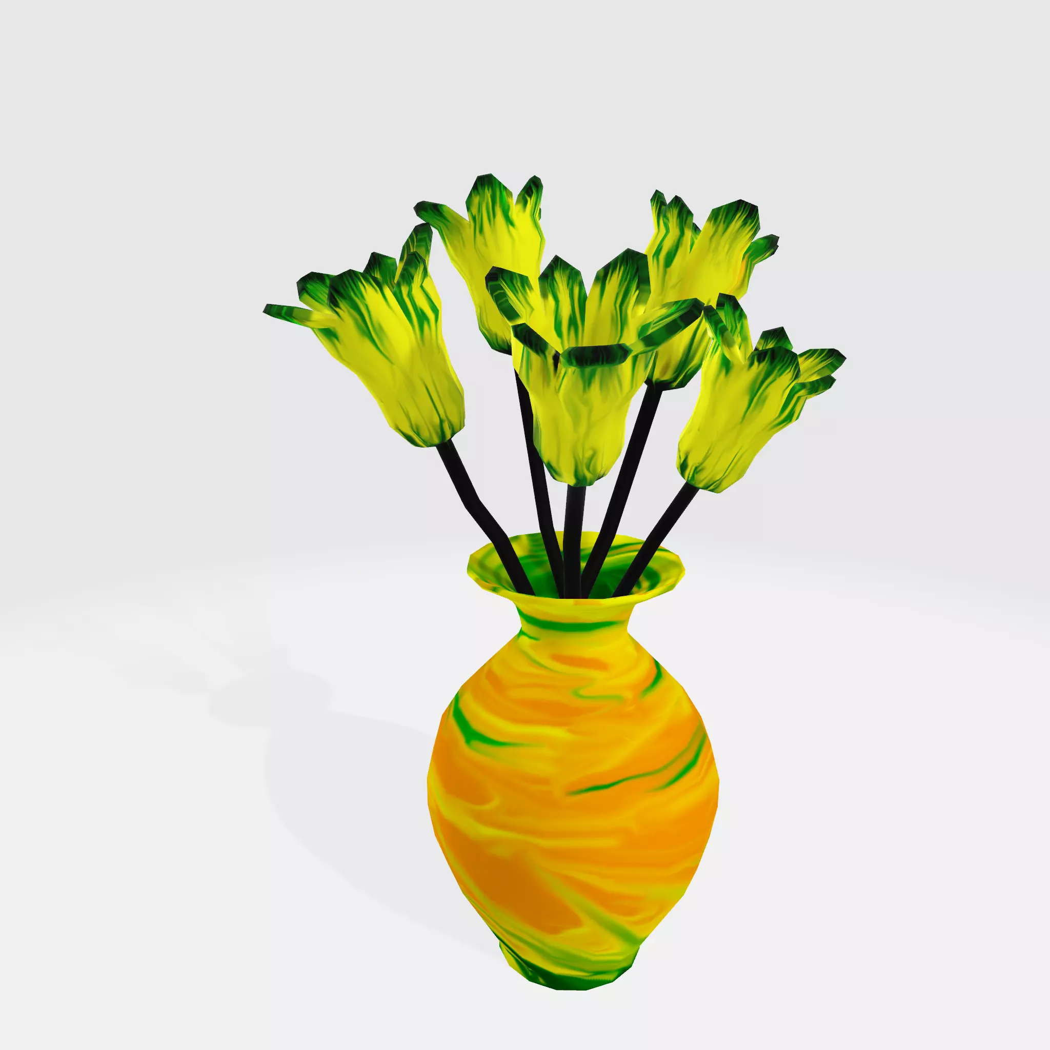 Vase with Flowers Free 3D model