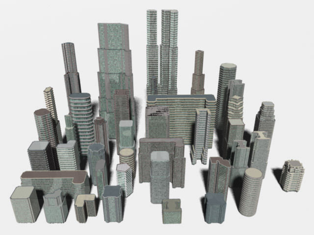Skyscraper Cityscape2 3D model_1