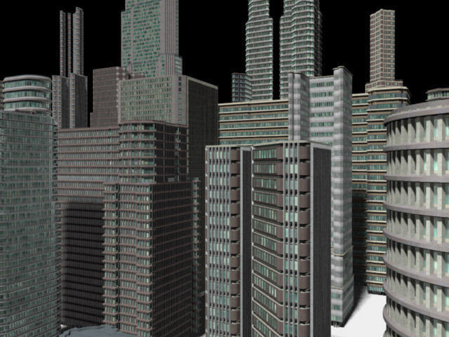 Skyscraper Cityscape2 3D model_6