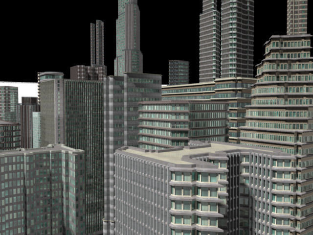 Skyscraper Cityscape2 3D model_5