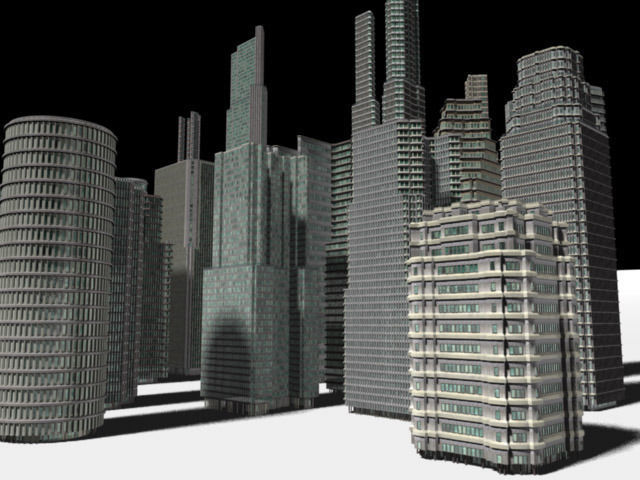 Skyscraper Cityscape2 3D model_2