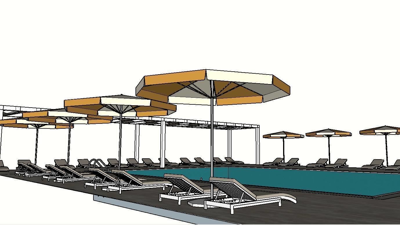 SWIMMING POOL Low-poly 3D model_8