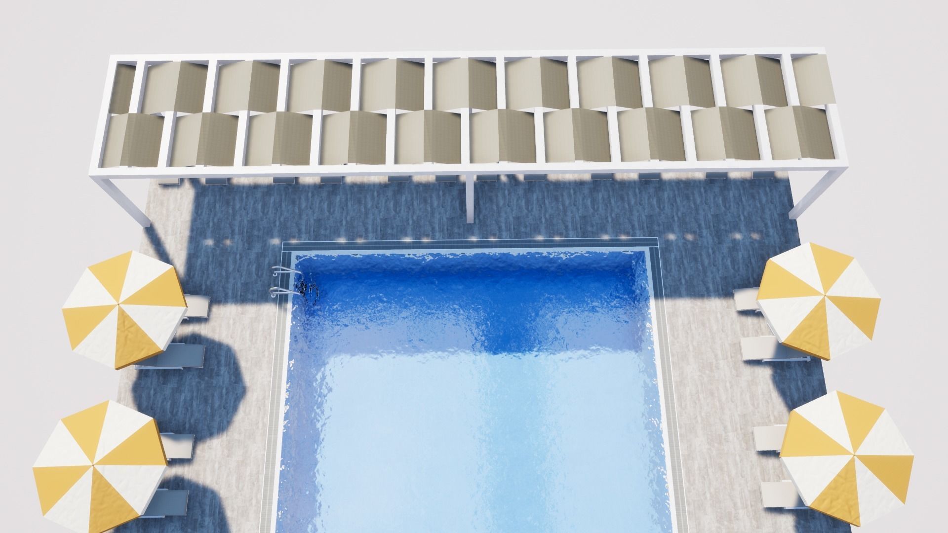 SWIMMING POOL Low-poly 3D model_25